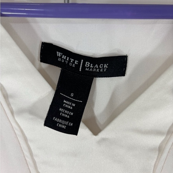 White House Black Market White Tunic Small - Picture 2 of 4